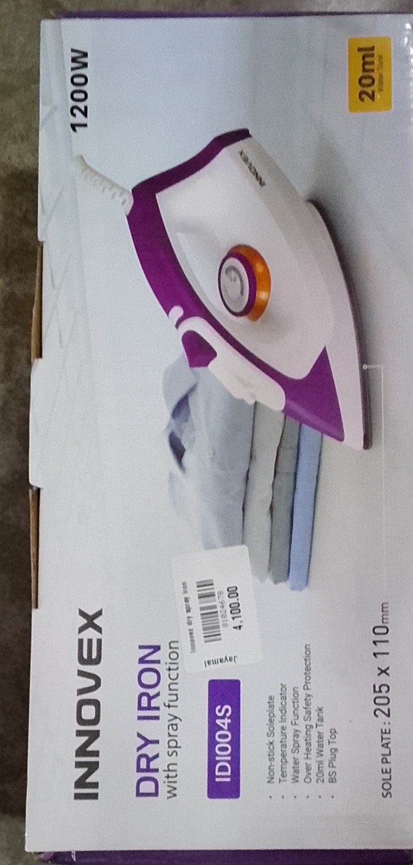 Dry Iron with spray function -1200w
