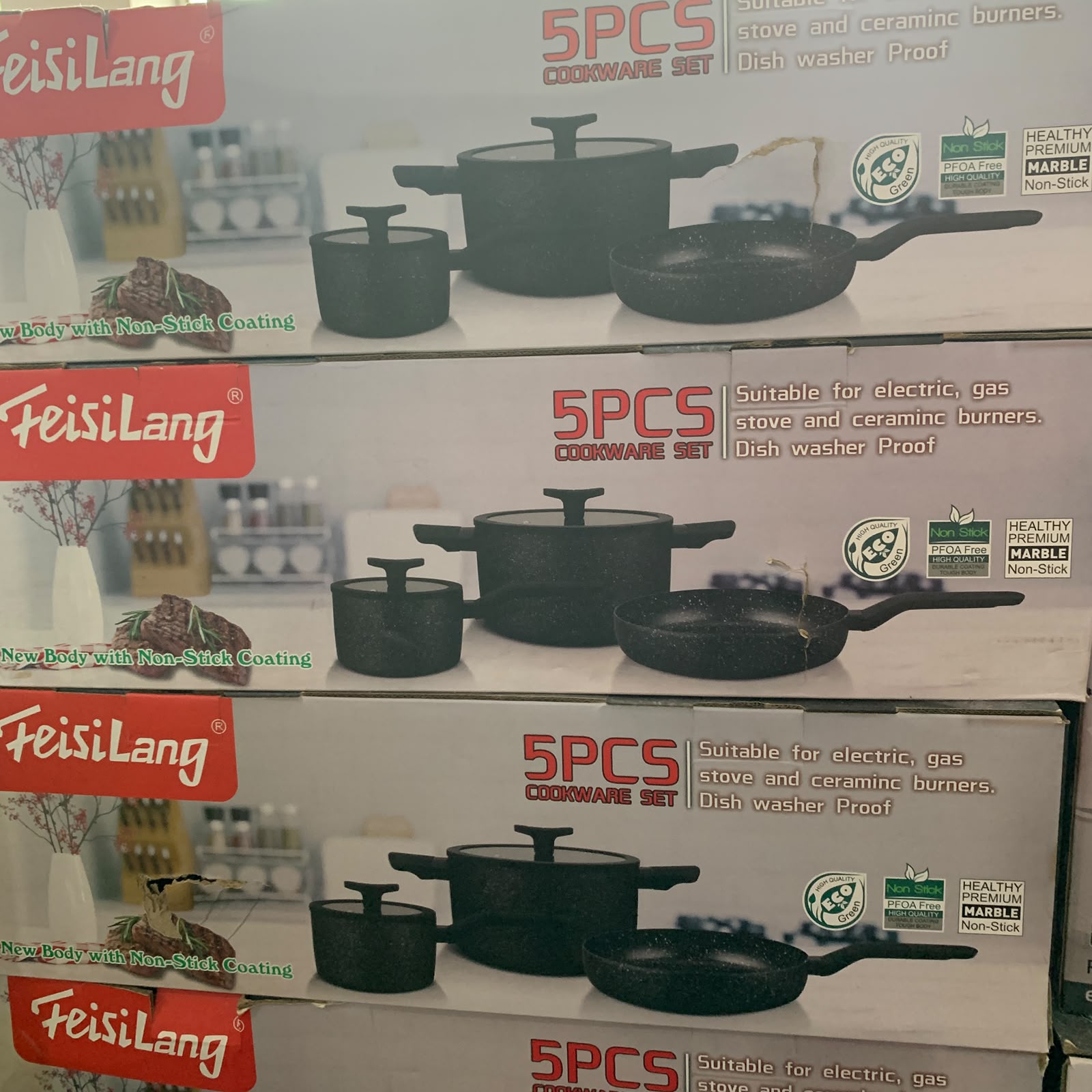 FeisiLang 5pcs Cookware Set