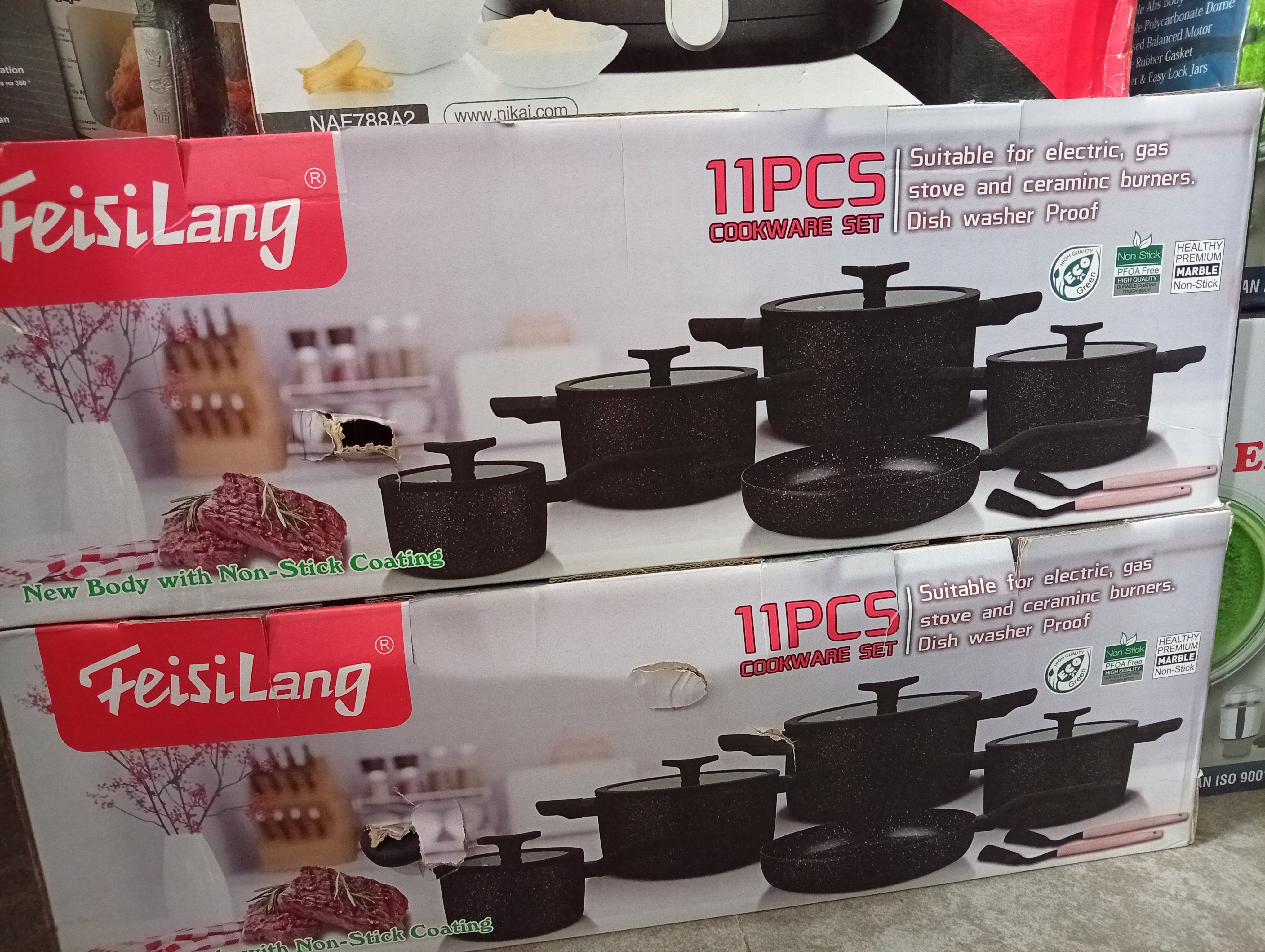 FeisiLang 11 pcs Cookware set